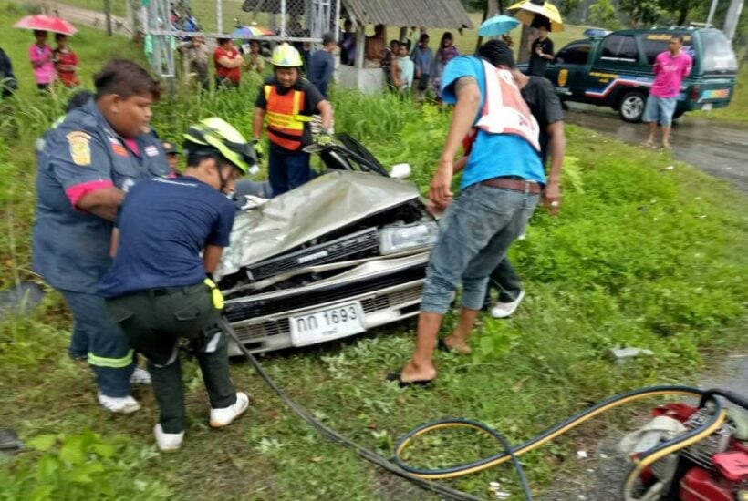 Family man dead as pick-up ploughs into sedan