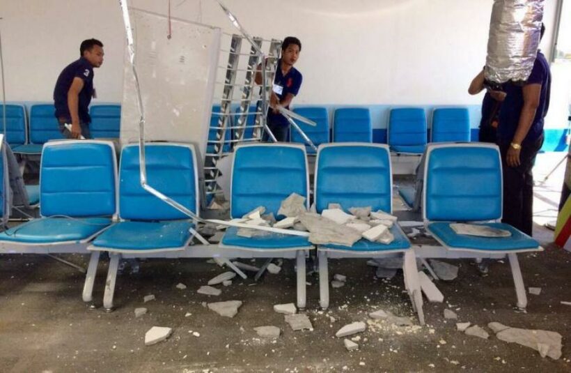 One injured as Phuket International Airport ceiling collapses