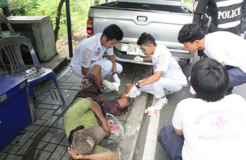 Man attacked by wild monkeys at Khao Toh Sae