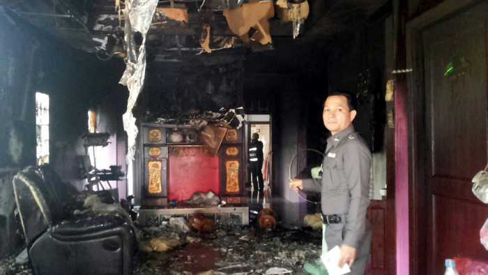 Unattended candles set Phuket house on fire