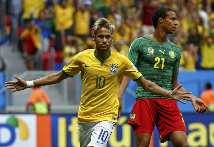 Neymar inspires Brazil, Dutch storm on at World Cup