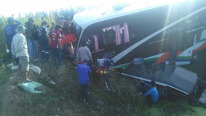 Four dead, 47 injured in Ayutthaya crash; Four dead as train hits car in South