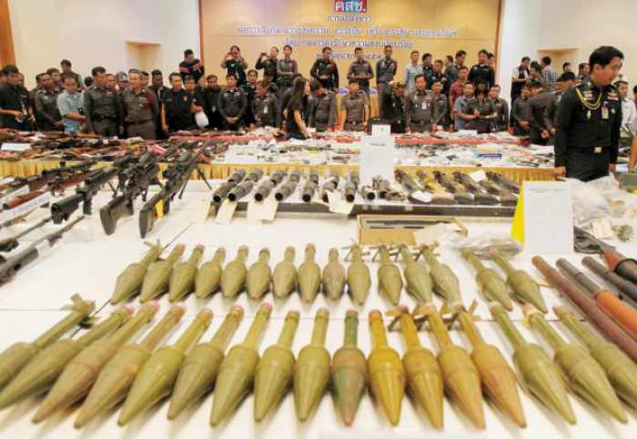 Huge cache of seized weapons revealed