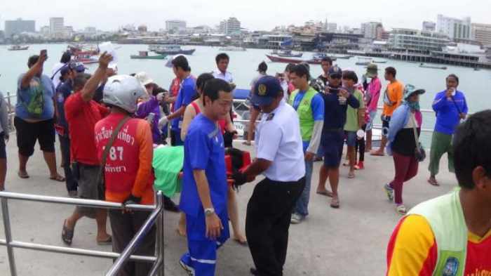 Tourists injured in Pattaya banana boat crash