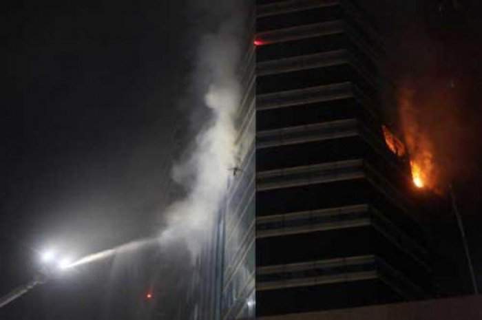 SCB building closed after towering inferno