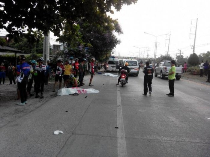 Three killed as car plows into cyclists