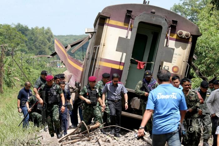 Train bombing may derail peace talks