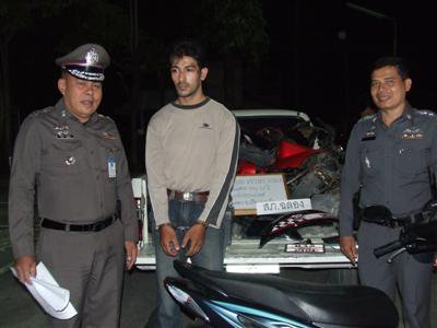 Argentine nabbed for motorbike theft