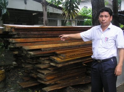 Officials seize illegally felled hardwood