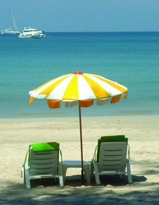 Loungers recolonize Patong Beach