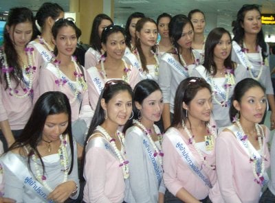 Miss Thailand Universe beauties touch down