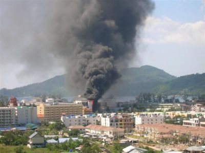 Marriott’s Courtyard ablaze