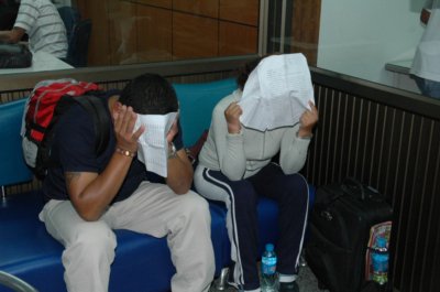 Peruvian drug “mules’ busted at airport