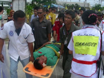 Sirens sound for tsunami drill