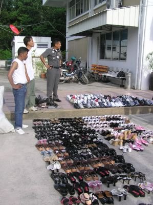 Pirate goods seized in Patong