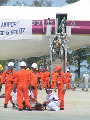 Phuket Airport disaster drill hailed a “success’