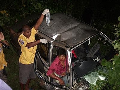 Phuket AirAsia workers in late night car crash