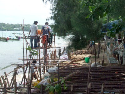 Phuket restaurants race against coastal erosion