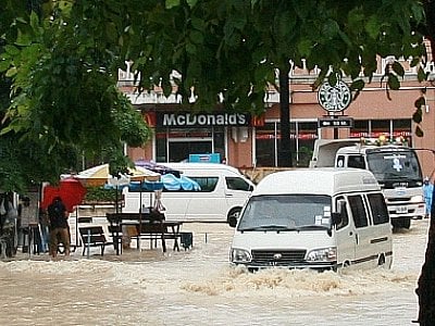 After the floods, Phuket mops up