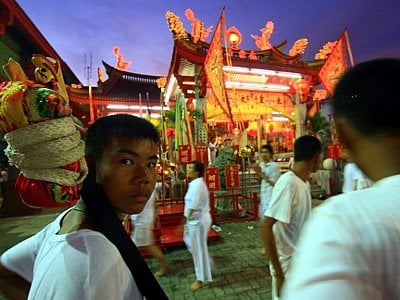 Procession routes for Phuket Vegetarian Festival