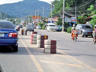 Rubber barriers saving lives in Phuket