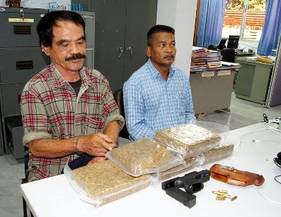 Ex-cop caught smuggling 4.5kg of marijuana into Phuket