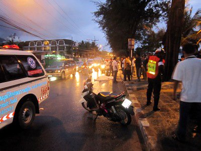 Young woman crushed to death on Phuket beach road