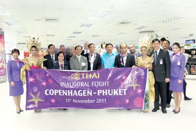 Inaugural Copenhagen-Phuket flight welcomed