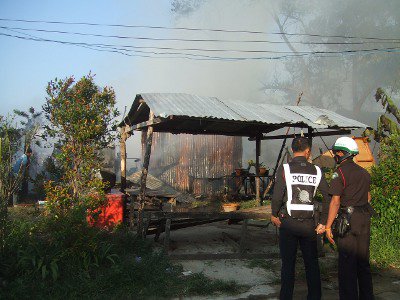 Blaze destroys Phuket fishermen’s homes