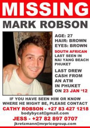 English teacher reported missing in Phuket