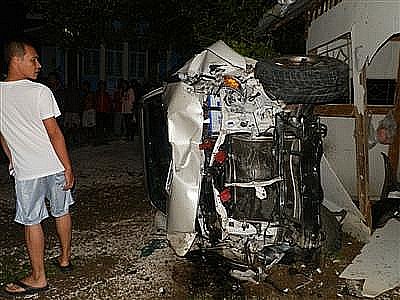 Two dead in Phuket as pickup slams into house