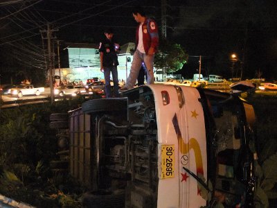 Chinese tourists injured in Phuket bus crash