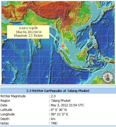 Earthquake aftershock spooks residents in northern Phuket