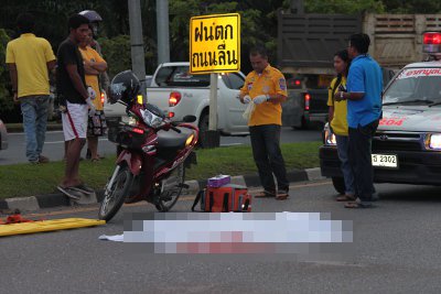 Man killed by 6-wheeled truck in Phuket rush hour