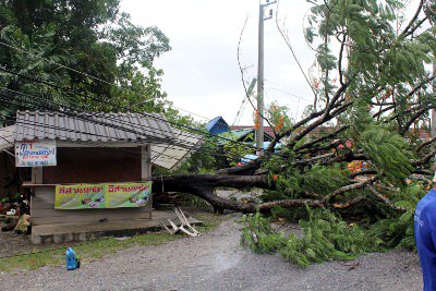 Phuket lashed by storm, flash floods