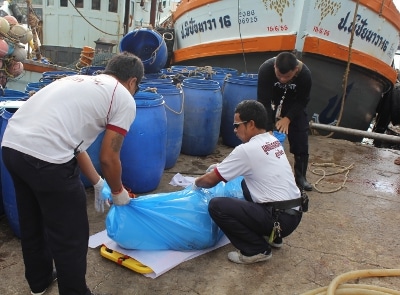 Man found dead floating in the sea with 13 stab wounds