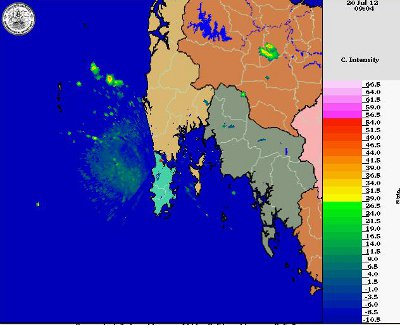 Phuket weekend weather outlook