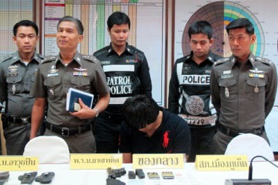 Phuket cop arrested, linked to meth trade