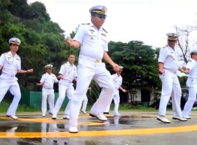 Thai Navy in Phuket does it “Gangnam Style’