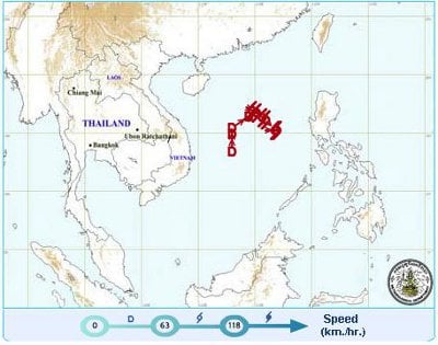 Outfall of tropical cyclone expected to hit Phuket