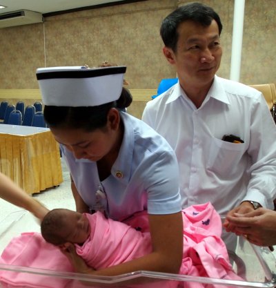 Healthy newborn girl abandoned at Phuket Hospital