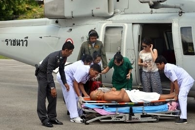 Chinese tourist airlifted to Phuket “recovering well’