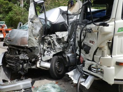 Phuket motorists in three death-defying accidents in one day