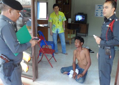 Phuket cat burglar fails as roof caves in