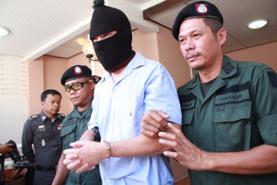 Phuket murder suspect Moshe David re-enacts Reisz killing