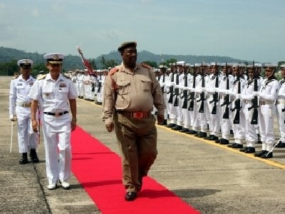 South African military chief vacations in Phuket