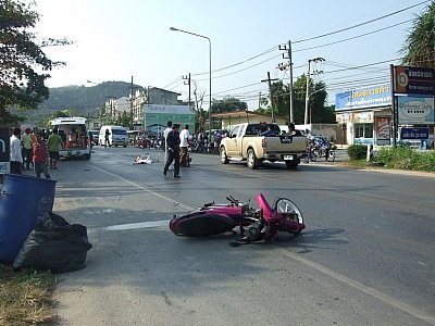 Phuket teenager dead and five-year-old fighting for life after road crash