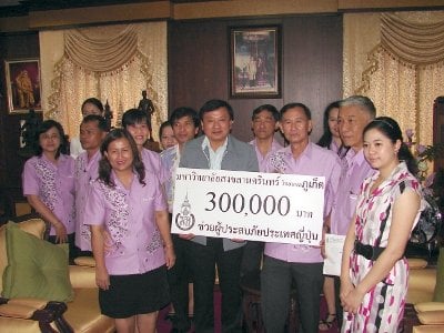 Phuket relief fund for Japan grows