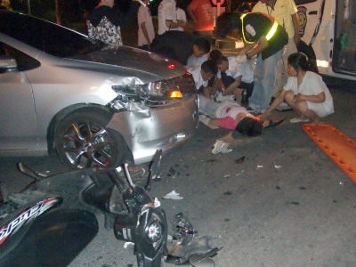 Teen hurt after running red in Phuket