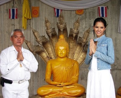 Miss Thailand World in Phuket to fulfill sacred vow